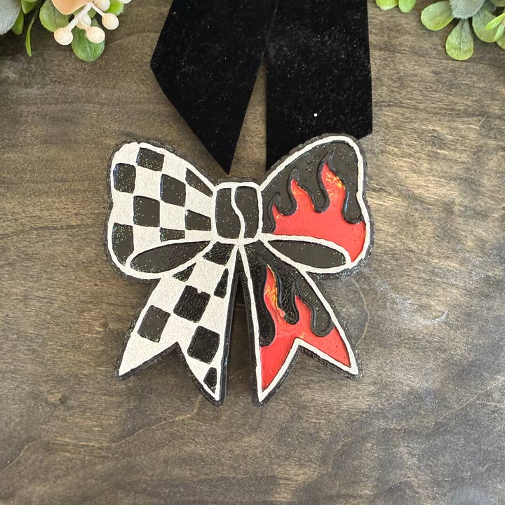Flame Bow for wholesale by Lil Bit Sassy Lush Co