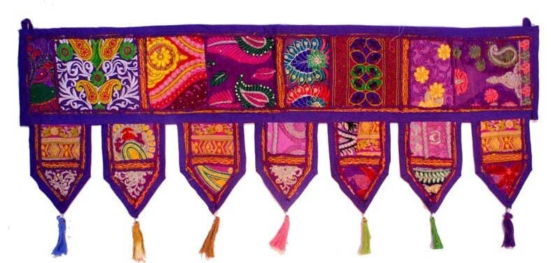 GYPSY STUDIO - Wholesale Tapestry/Textile - Door Toran Boho Window Valence Indian Door Hanging Bohemian1