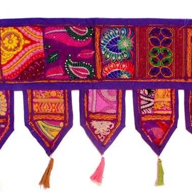 GYPSY STUDIO - Wholesale Tapestry/Textile - Door Toran Boho Window Valence Indian Door Hanging Bohemian1