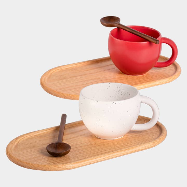 Set Coffee Lovers (terracotta e bianco maculato) per la vendita all'ingrosso da parte di Ziruma Co.