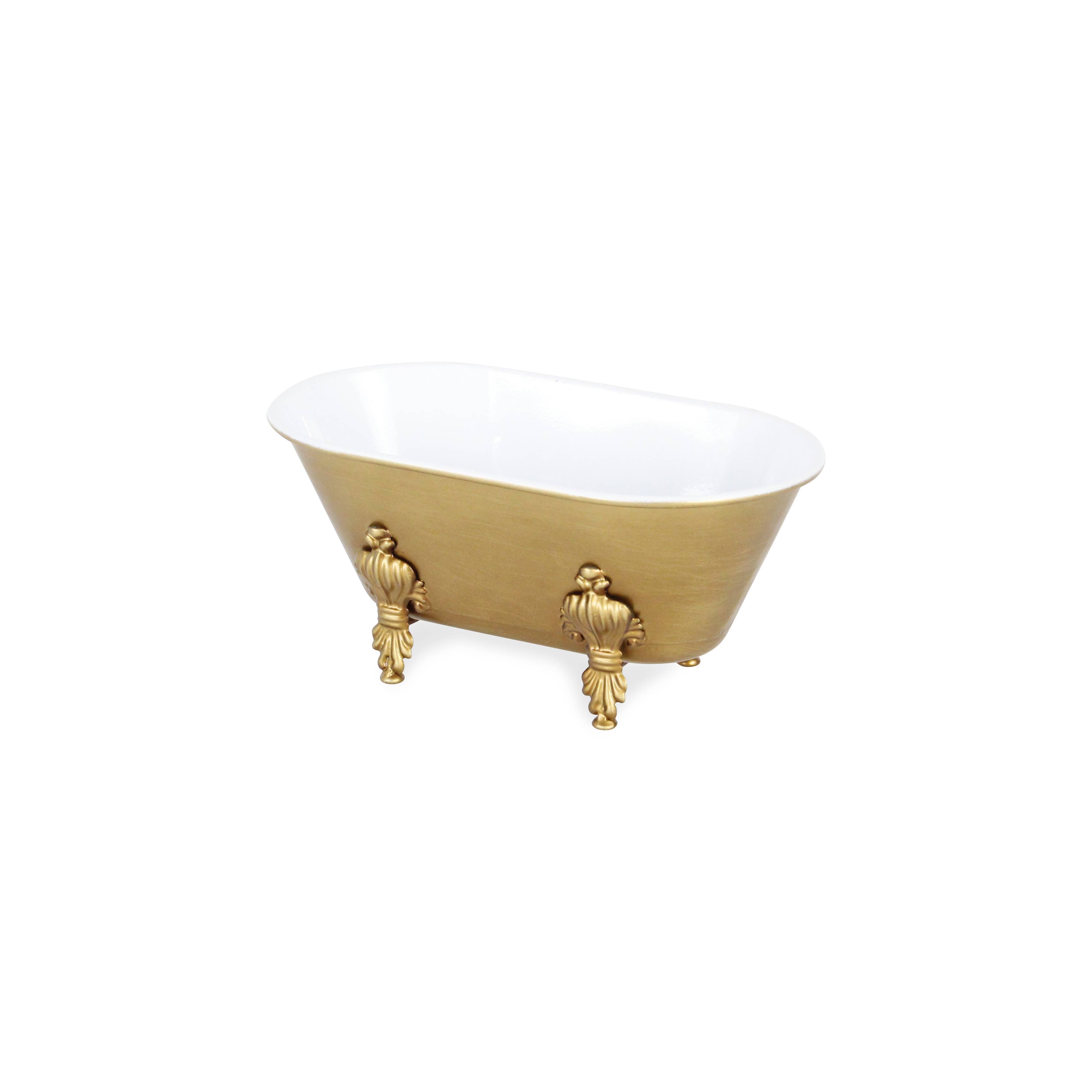 Cheungs Home Decor - Wholesale Bath Caddy - Lavande Metal Fleur-de-Lis Tub Decor - Gold6