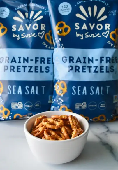 Savor by Suzie - Wholesale Pretzels - Grain Free Pretzels Mini Bags Variety Pack 36ct2