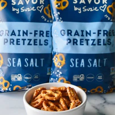 Savor by Suzie - Wholesale Pretzels - Grain Free Pretzels Mini Bags Variety Pack 36ct2