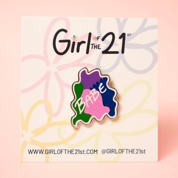 BABE ENAMEL PIN for wholesale by Girl of the 21st