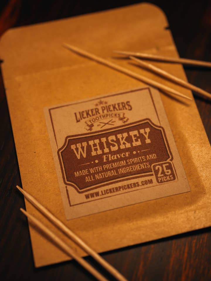 Licker Pickers Toothpicks 25-Premium Liquor-Infused Pickers for wholesale by Licker Pickers Toothpicks