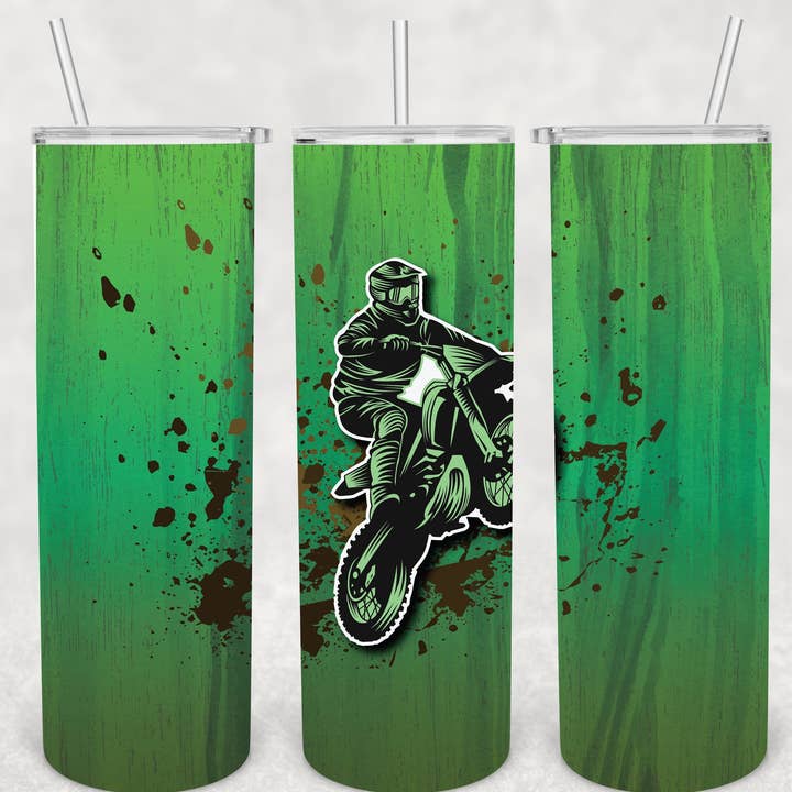Motocross Tumbler for wholesale by The Potted Oasis