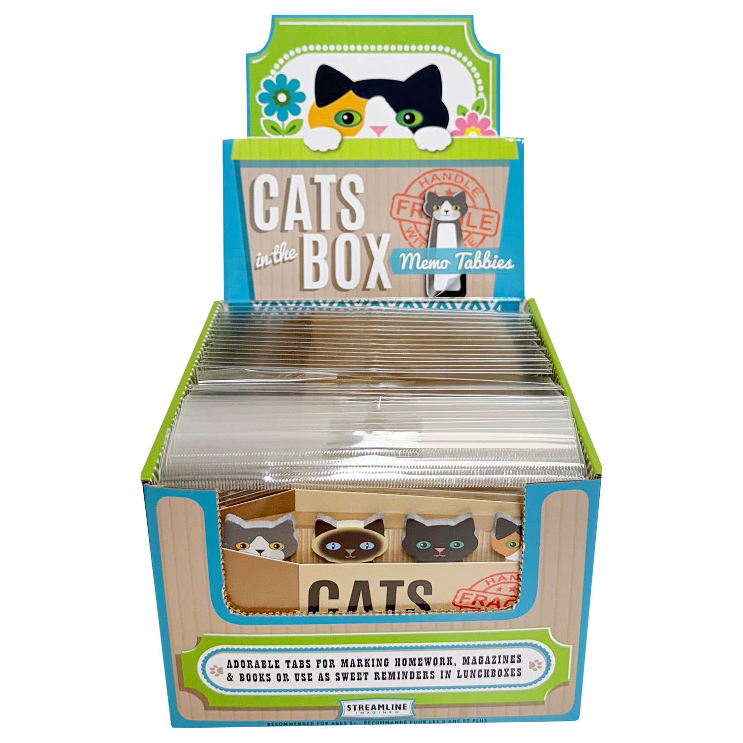 Streamline - Vente Autocollant - Notes adhésives Chats dans la boîte5