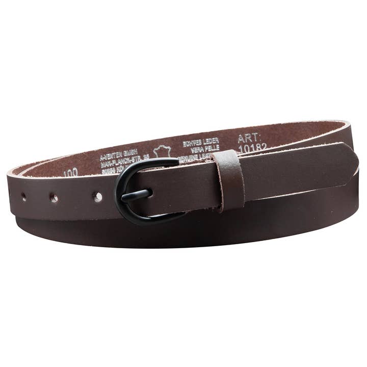 Cinto 20 mm fabricado na Alemanha EH19-SL castanho escuro por atacado de A-Venten GmbH
