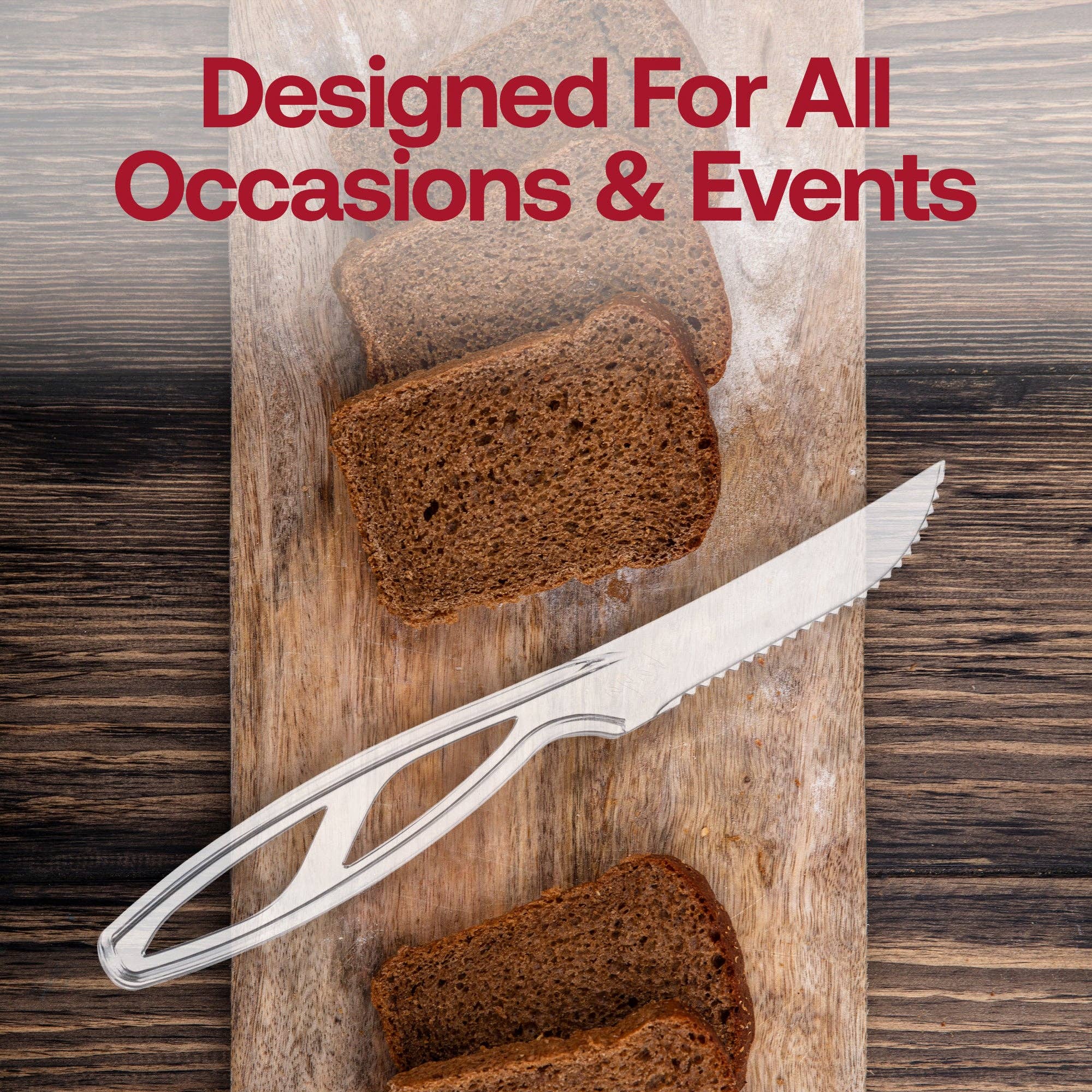 Smarty had a Party – Großhandel Tafelmesser – Klare Einweg-Plastiksteakmesser - 12 Stk.5