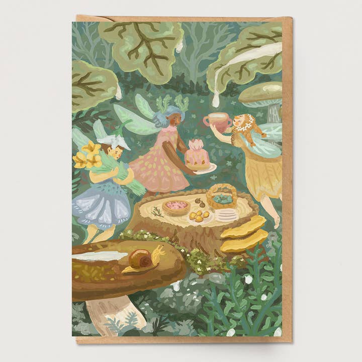 Pacote de 10 Cartões de Cumprimentos Clareira das Fadas por atacado de Ingrid Press