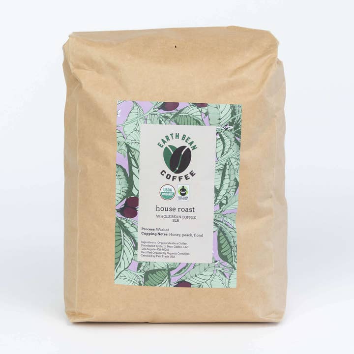 Torréfaction Maison, 5lbs - Certifié Bio et Commerce Équitable pour la vente par Earth Bean Coffee