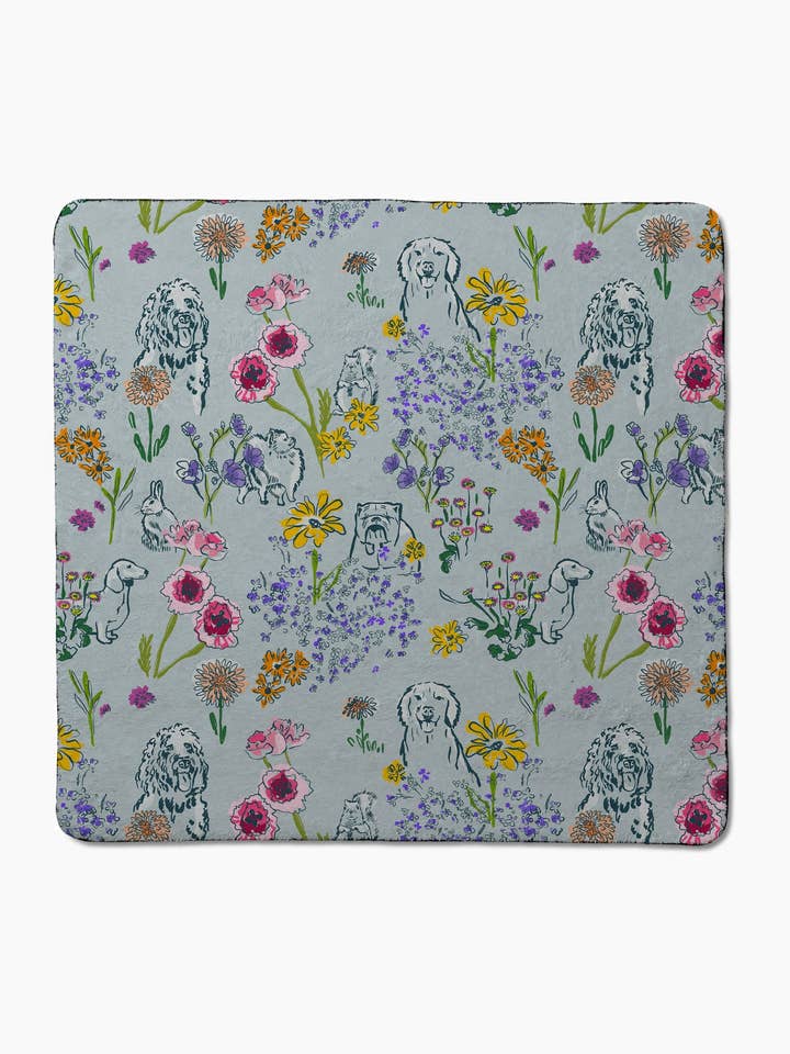 Asciugamano in Peluche Wildflower Woof per la vendita all'ingrosso da parte di Geometry