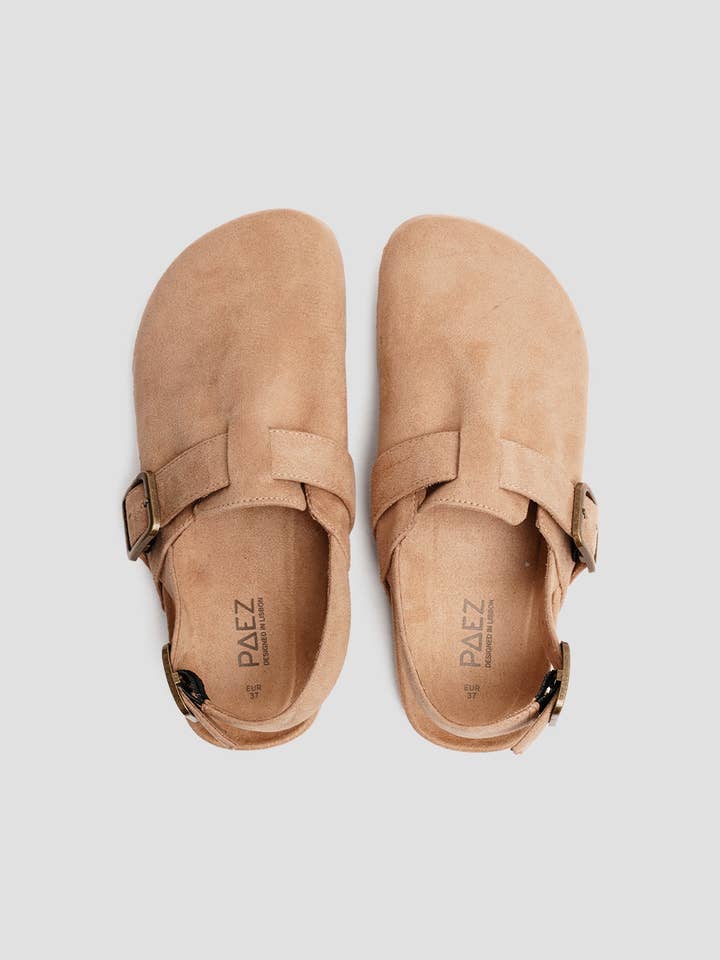 Paez - Wholesale Clogs - Women's - CLOG VEGAN SUEDE SAND1