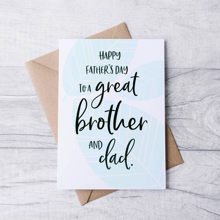 Father's Day Card for Great Brother for wholesale by Card & Story