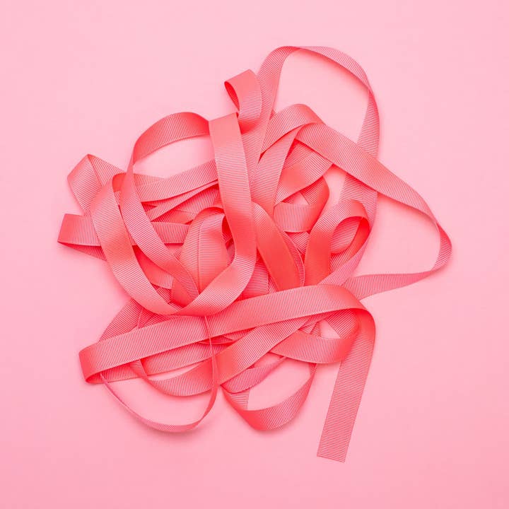 My Pretty Circus - Wholesale Ribbon - Gift Wrapping - Neon pink gift ribbon, 16 mm x 5 m grosgrain ribbon easy to tie0