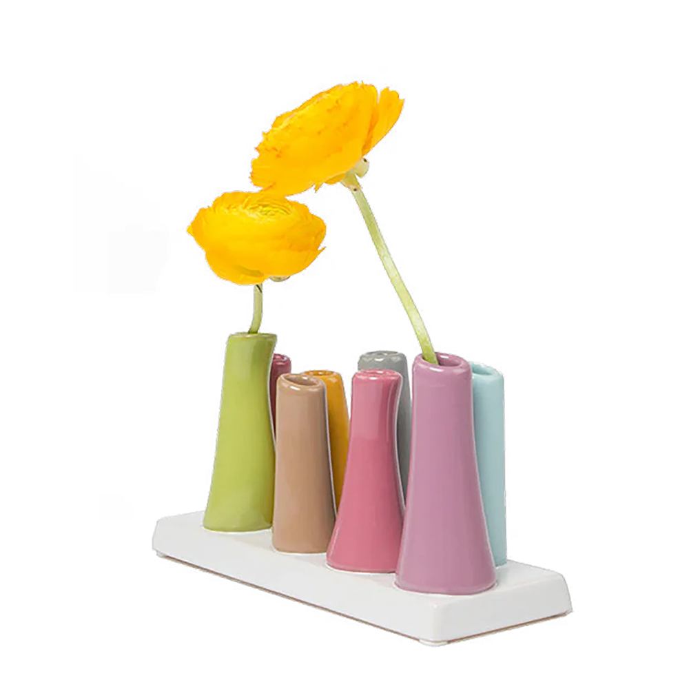 Chive - Wholesale Vase - Pooley Colorful Bud Vase For Flower Arranging Rectangular13