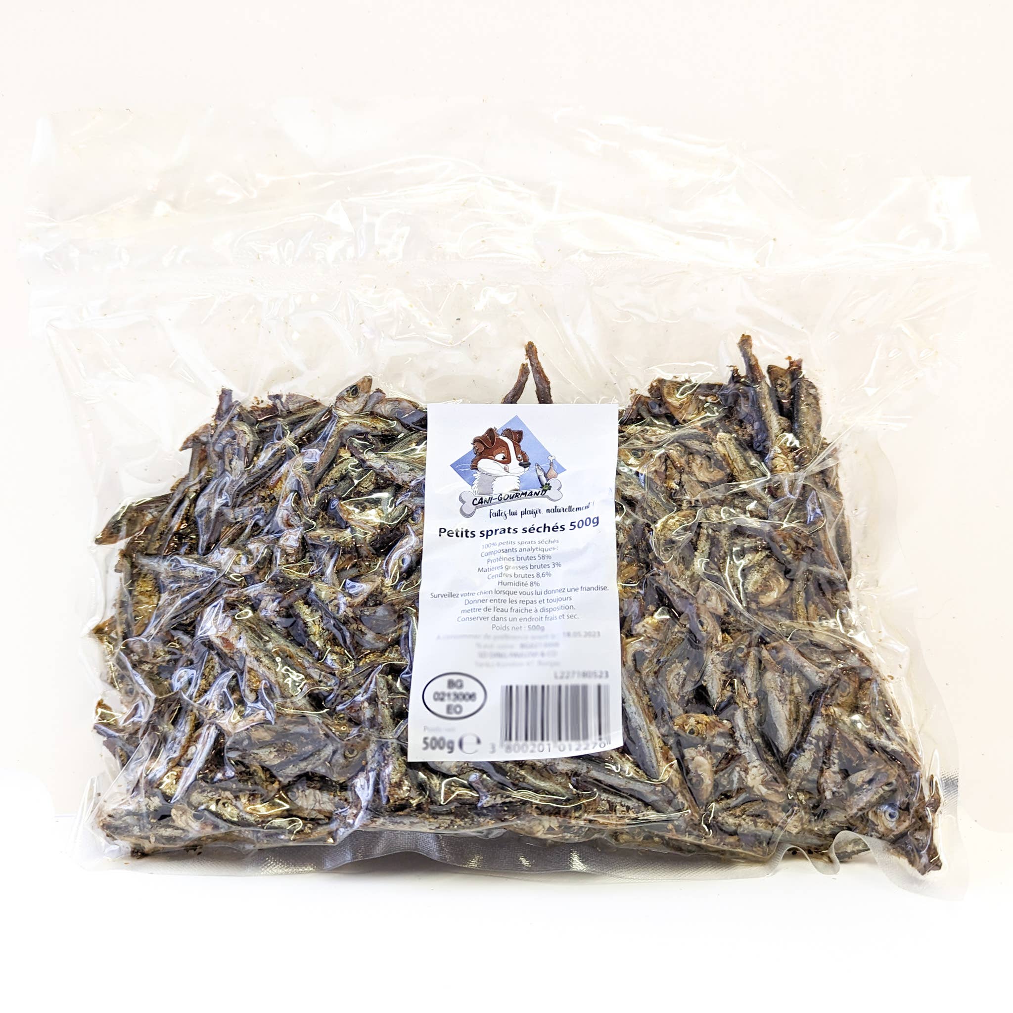 CANI-GOURMAND - Wholesale Pet Treats - Dog - Sprats - 500g bag1