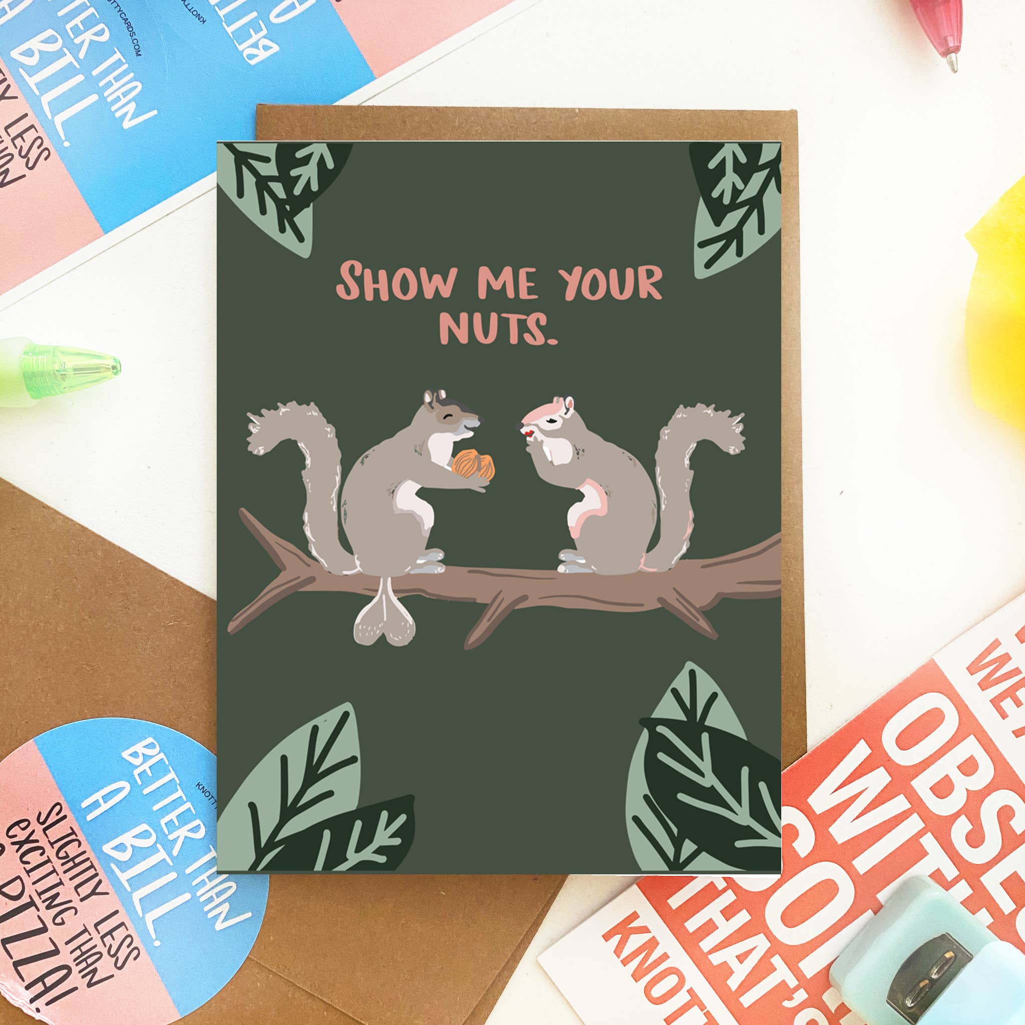 Knotty Cards - Wholesale Friendship Card - Show Me Your Nuts1