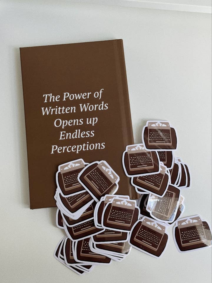 Typewriter Sticker for wholesale by Brownwrittenwords