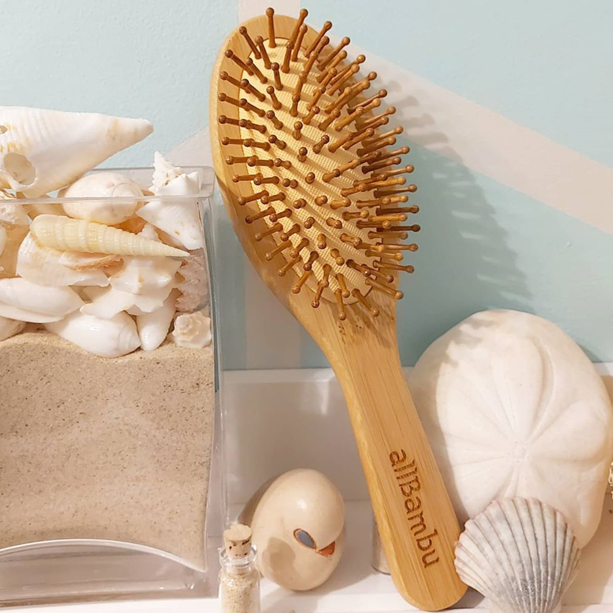 allBambu Inc - Wholesale Hair Brush/Comb - Bamboo Hairbrush - Oval7