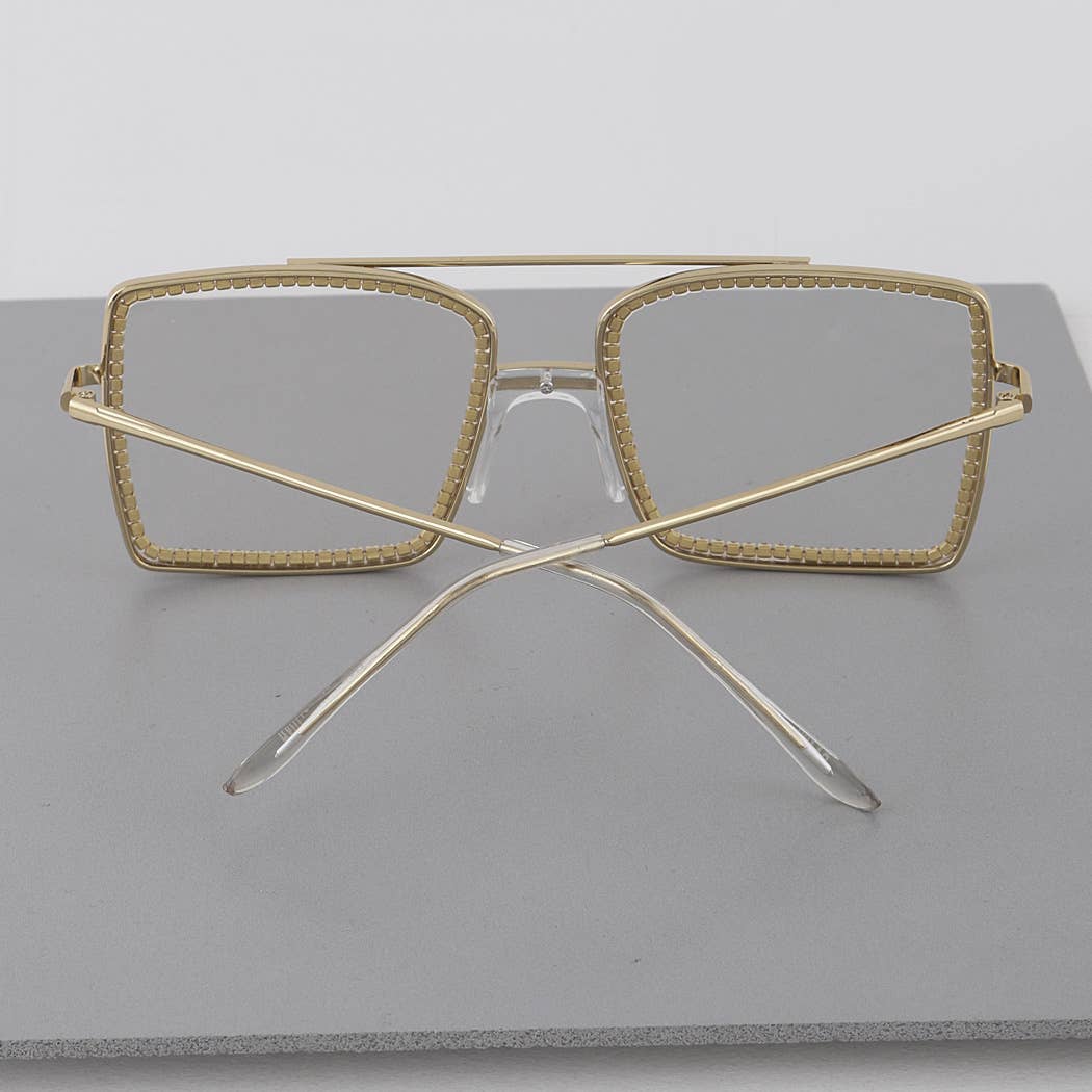 Clear Shine On Me Classic Glasses for wholesale on Faire4