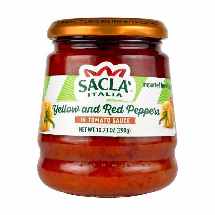Sacla Italy Peperonata Roasted Peppers Tomato Sauce 6x10oz for wholesale by Sacla