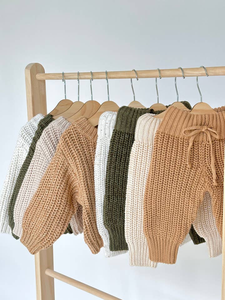 Chunky Knit Sweater + Pants Set for wholesale by OLIVE & CRADLE