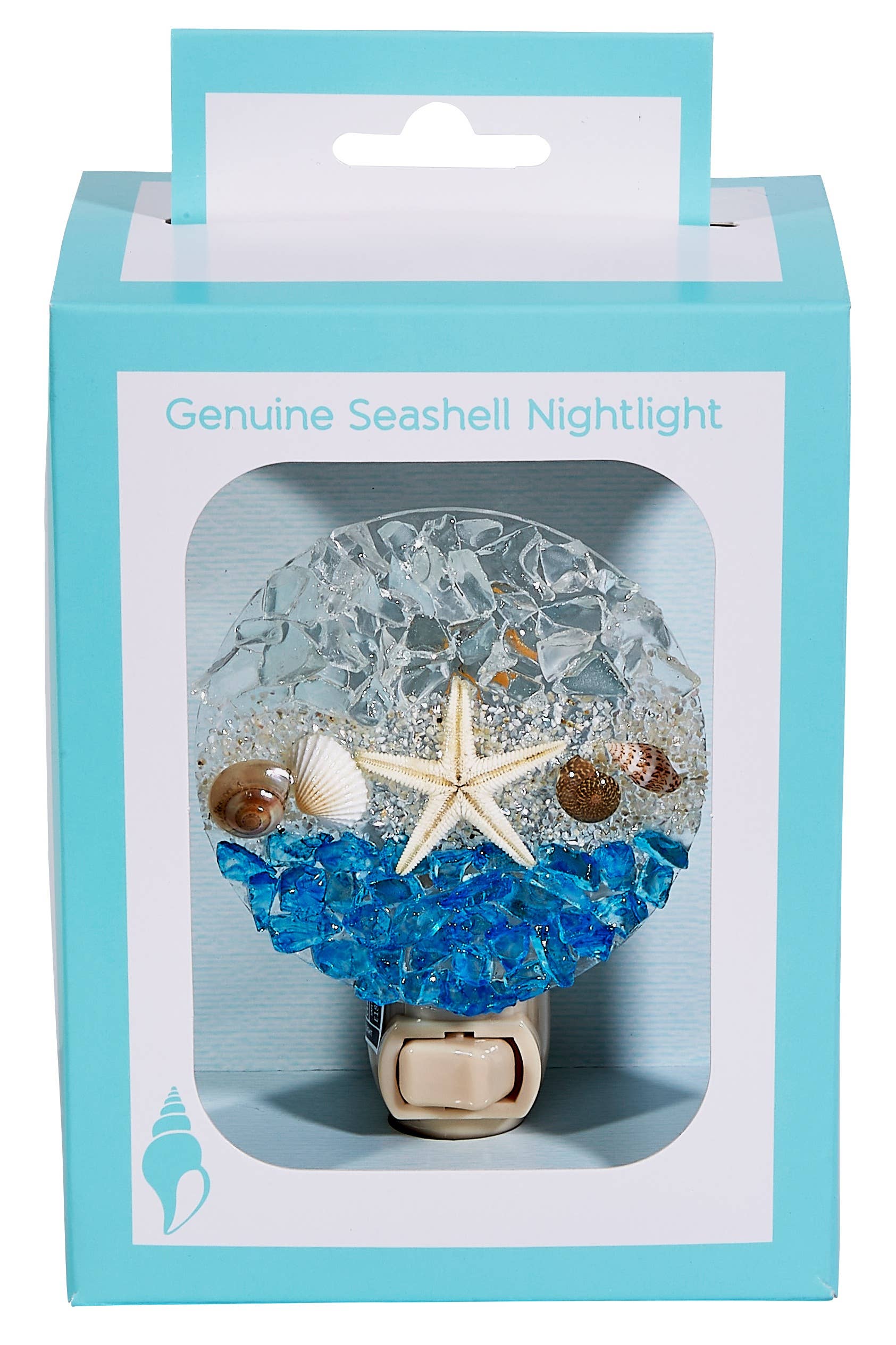 HS Seashells - Wholesale Night Light - Sea, Sand, & Sky Round LED Boxed Night Light0