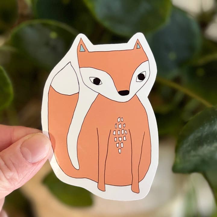 Mr Fox Vinyl Sticker for wholesale by Rondelle Designs