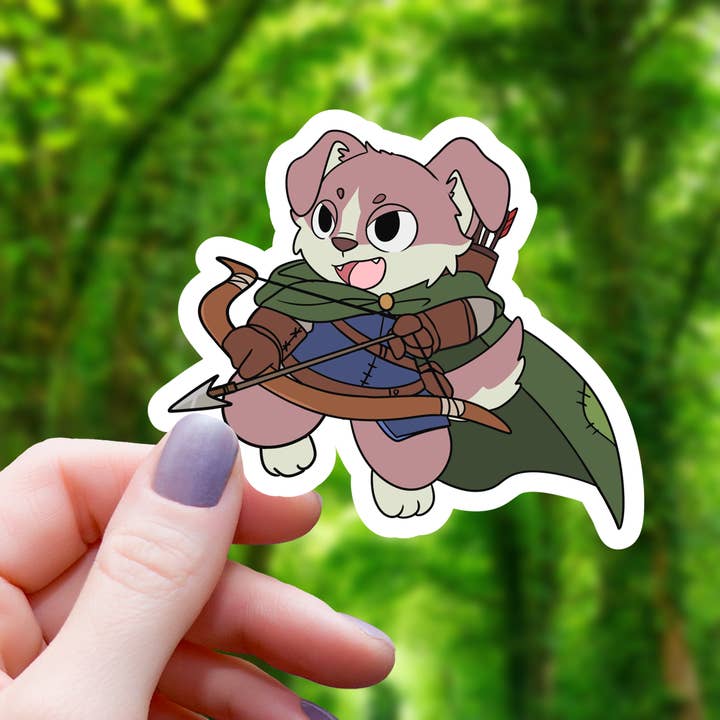 Mimic Gaming Co - Wholesale Sticker - Dog Ranger RPG Class Sticker - 3"