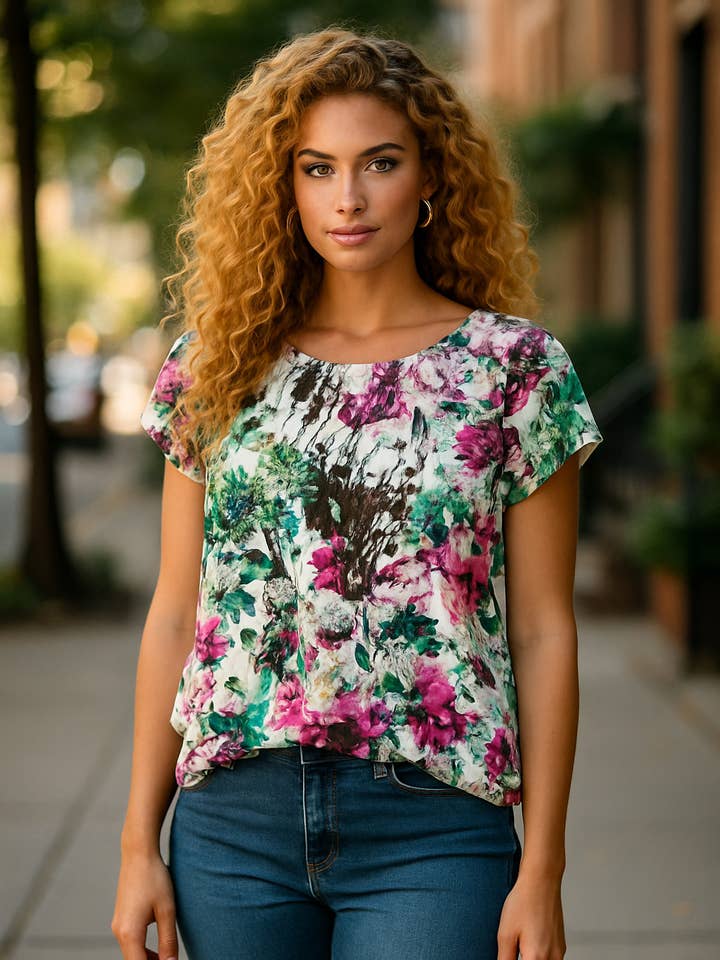 A Woman we Love - Wholesale T-shirt (Zonder tekening) - Dames - Set van 20 Voorjaar-Zomer Blouses – Ultra Licht Stof16