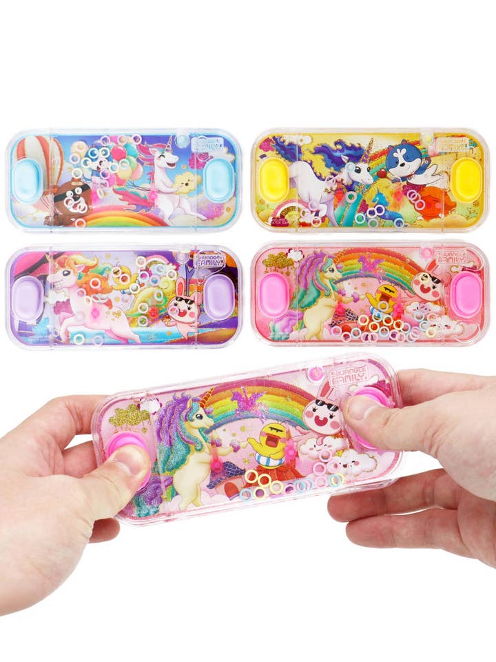 Jeu d'eau de lancer d'anneaux empilables licorne - 12 pièces pour la vente par Cap Zone