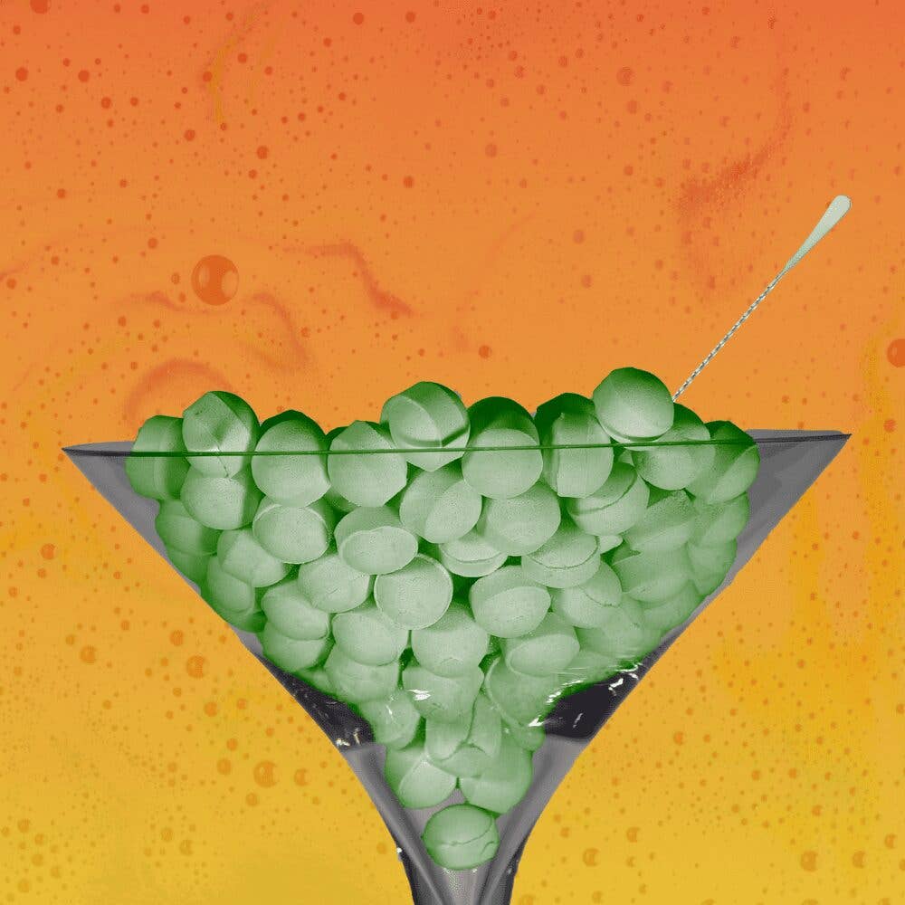 Bath Bubble & Beyond - Vente Bombe de bain/poudre effervescente pour le bain - 1 kg de billes à cocktail Mojito1