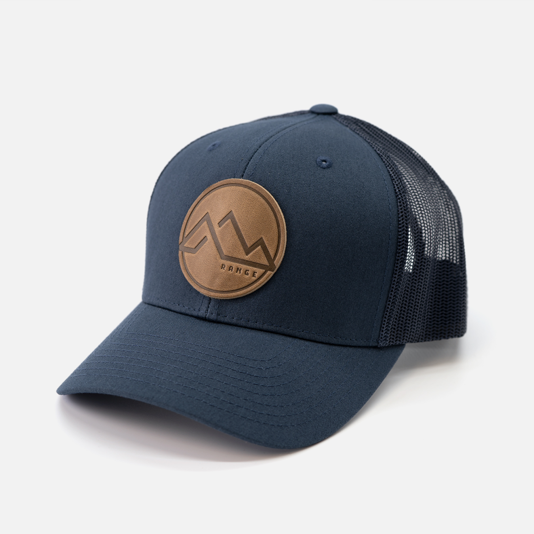 Range Leather Co. - Wholesale Trucker Hat - Unisex - Range Mountain Hat | Leather Patch Trucker Hat5