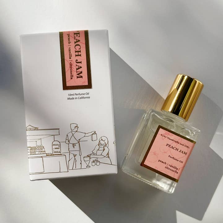 Peach Jam - Roll-On Perfume Oil (w/ New Packaging Box) for wholesale by Kyler Handcrafts and Gifts