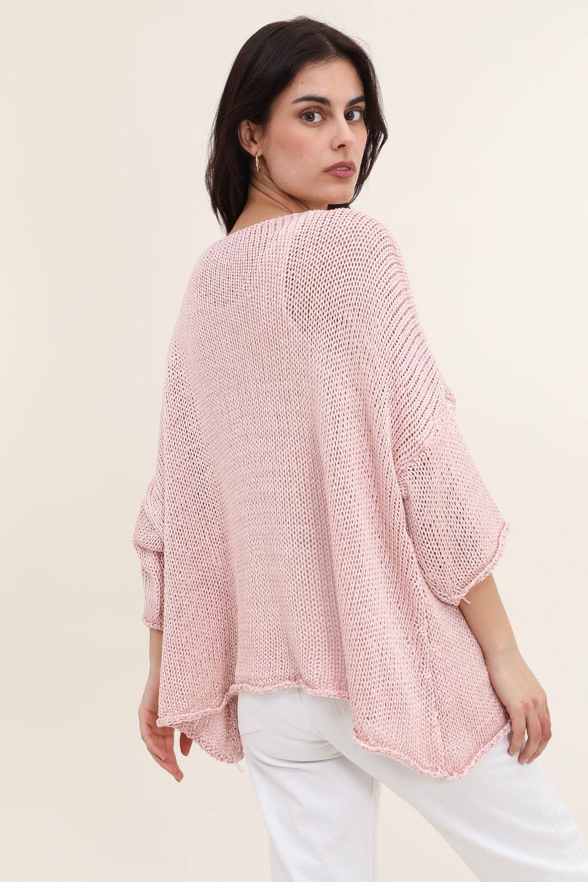 la maison des fibres naturelles - Wholesale Pullover-trui - Dames - Oversized katoenen trui met zakken 1520 100% katoen13