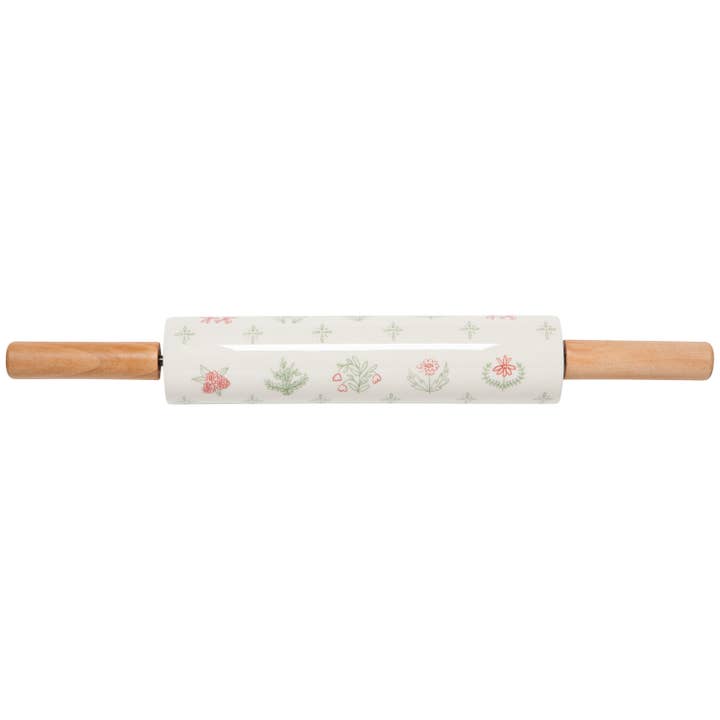 Danica Heirloom - Wholesale Rolling Pin - Camellia Stoneware Rolling Pin