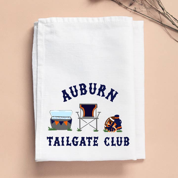 Auburn Tailgate Club Pude Viskestykke for engroshandel hos LuckyBird Apparel and Home
