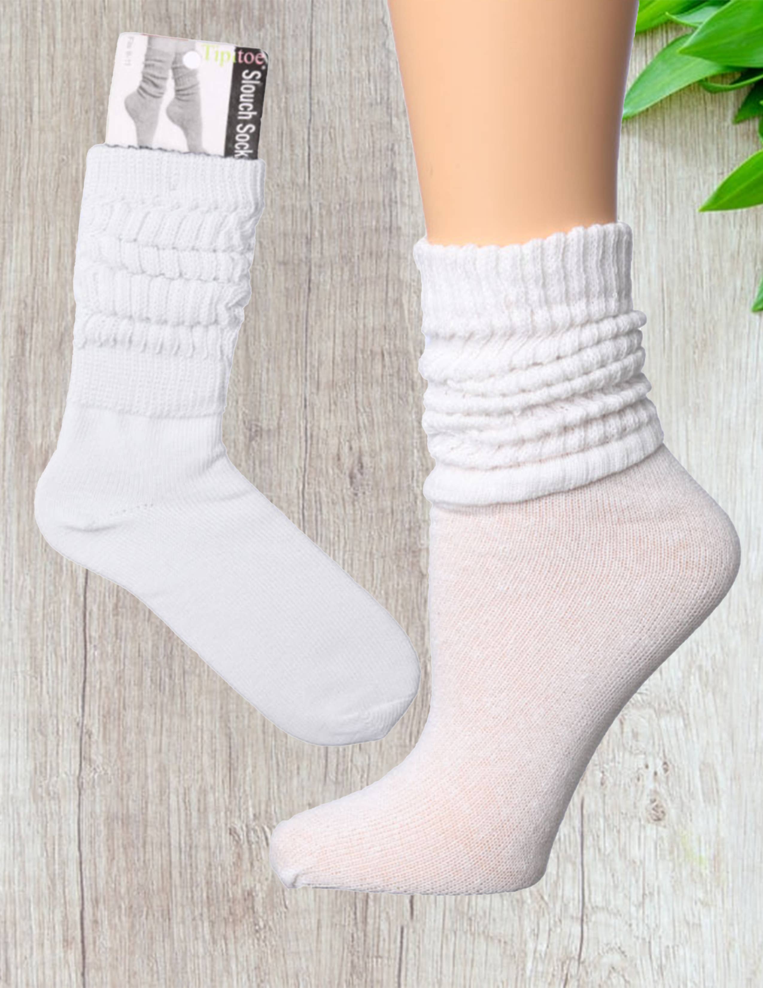 Isadora, Tipi toe, & James Fiallo - Wholesale Socks - Women's - Women's 1 Pack Tipi Toe Cotton Slouch Colored Crew Boot Sock4