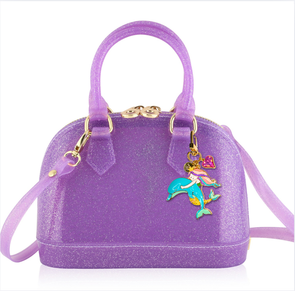 Carrying Kind - Wholesale Crossbody Bag - Kids - Cate Purple Sparkle: Charming Addition2