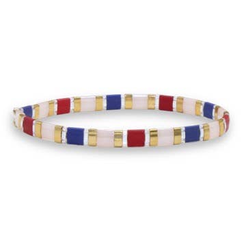 Myliu New York - Wholesale Beaded Bracelet - Masie Tila Beaded Bracelet Stack3