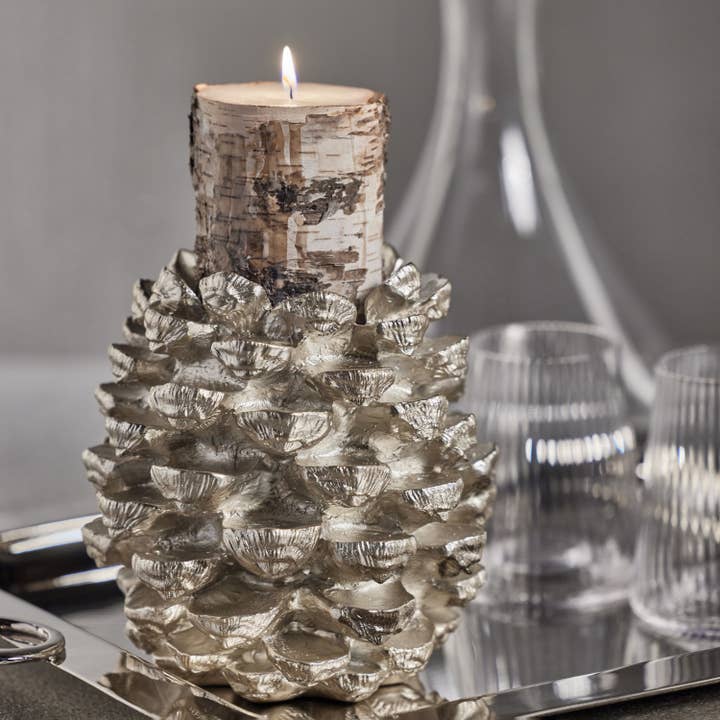 Zodax - Wholesale Candle Holder - Pine Cone Pillar Holder