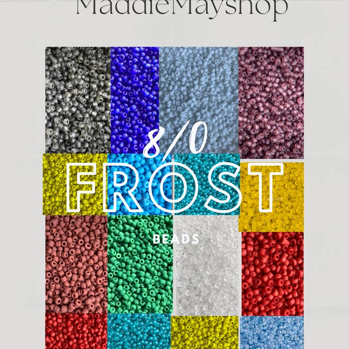MaddieMayShop - Wholesale Beads - 8/0 Frost Glass Beads12