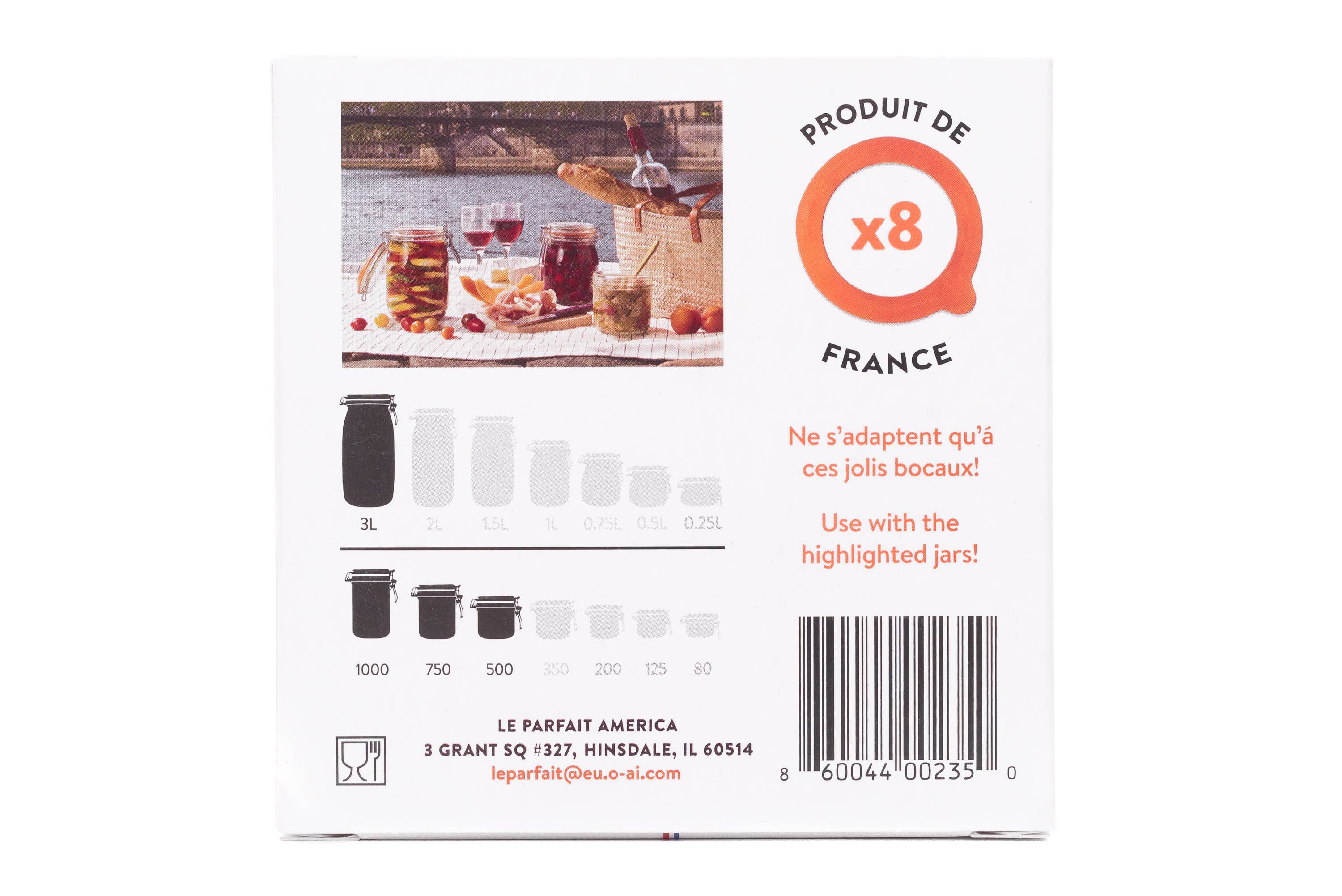 Le Parfait - Vente Boîtes de conservation - Joints en caoutchouc pour Super Jars et Super Terrines5