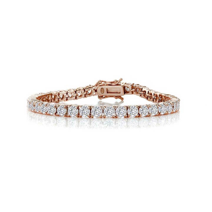 Stunning Classic Cubic Zirconia 4MM Tennis Bracelet for wholesale by Rachel Glauber