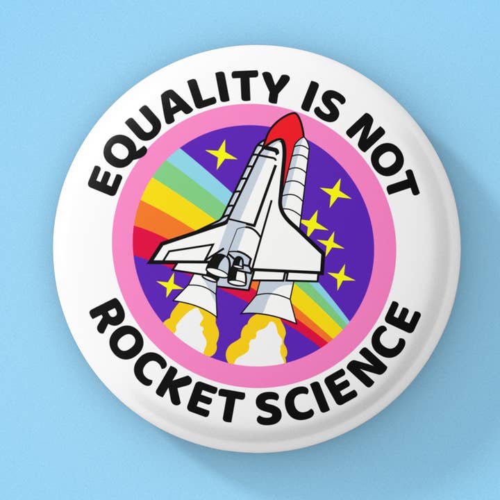 Equality button, Pride badge, Social justice button for wholesale by Radical Buttons