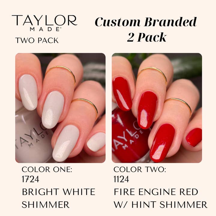 Taylor Made Polish - Vendita all'ingrosso Smalto per unghie - Smalto per unghie personalizzato: confezione da 2 a lunga tenuta + vegano + non tossico247