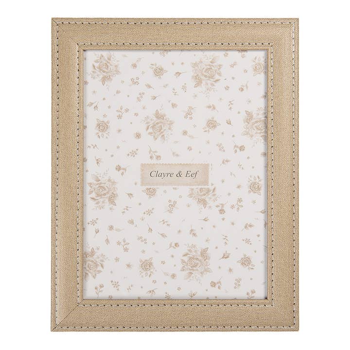 2F1259M Photo Frame 13x18 cm Beige Wood product for wholesale by Clayre & Eef