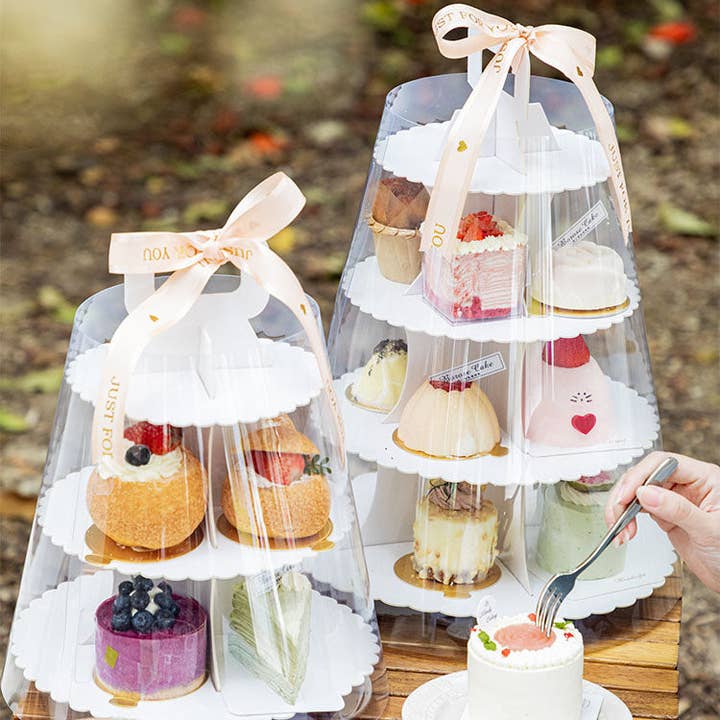 Elegant Design Supply - Wholesale Cake Stand - 2 Tiers Round Bakery / Cupcakes Dessert Stand