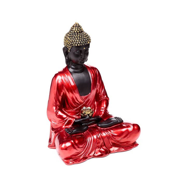 Red, Black & Gold Thai Buddha Contemplation for wholesale by Puckator EU
